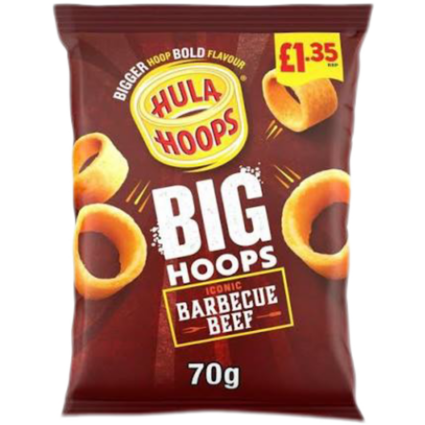 Hula Hoops Big BBQ Beef 70g